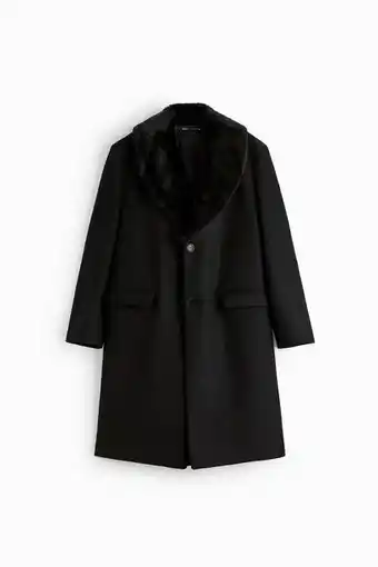 ZARA Abrigo cuello desmontable oferta