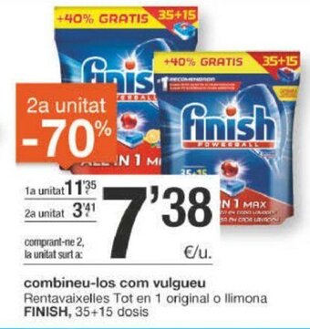 BonpreuEsclat Finish Rentavaixelles tot en 1 original o llimona oferta
