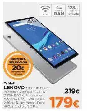 El Corte Inglés Tablet lenovo oferta