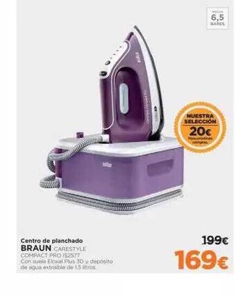 El Corte Inglés Centro de planchado braun oferta