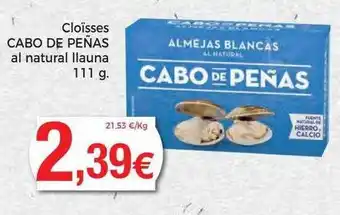 Supermercats Jespac Cloïsses cabo de peñas al natural oferta