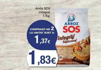 Supermercats Jespac Arròs sos integral oferta
