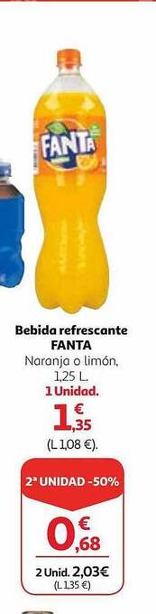 Alcampo Bebida refrescante fanta oferta