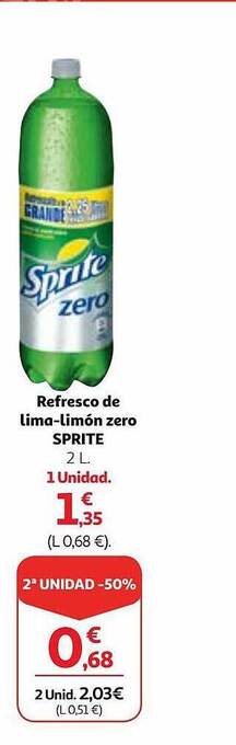 Alcampo Refresco de lima-limón zero sprite oferta