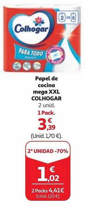 Alcampo Papel de cocina mega xxl colhogar oferta