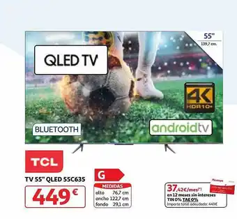Alcampo Tcl tv 55 oferta