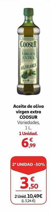 Alcampo Aceite de oliva virgen extra coosur oferta