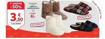 Alcampo Inextenso chinela o zapatillas bota oferta