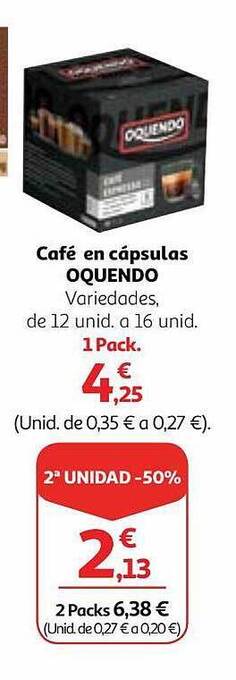 Alcampo Café en cápsulas oquendo oferta