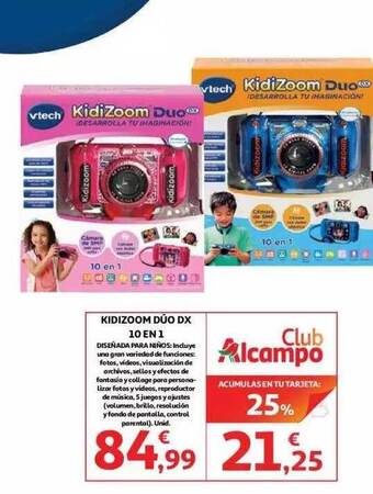 Alcampo Kidizoom dúo dx 10 en 1 oferta
