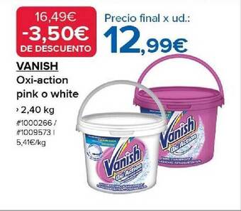 Costco Vanish oxi-action pink o white oferta