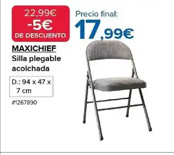Costco Maxichef silla plegable acolchada oferta