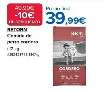 Costco Retorn comida de perro cordero oferta