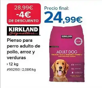 Costco Kirkland pienso para perro adulto de pollo arroz y verduras oferta