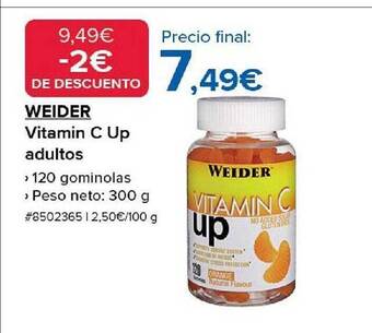 Costco Weider vitamin c up adultos oferta