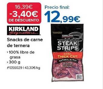 Costco Kirkland snacks de carne de ternera oferta