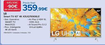 Costco Lg smart tv 43 oferta