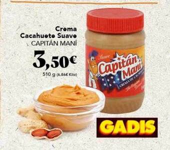 Gadis Crema cacahuete suave capitán maní oferta