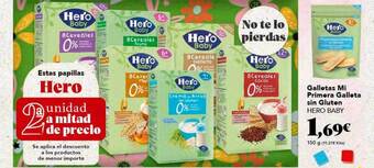 Gadis Galletas mi primera galleta sin gluten hero baby oferta