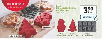 Lidl Ernesto moldes de silicona para hornear oferta