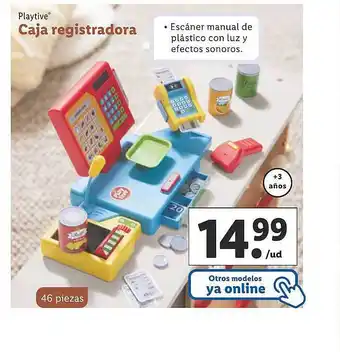 Lidl Playtive caja registradora oferta