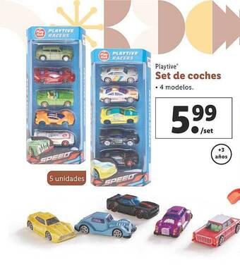 Lidl Playtive set de coches oferta