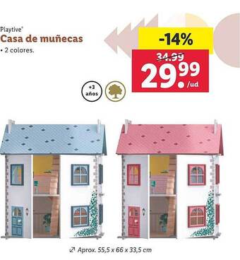 Lidl Playtive casa de muñecas oferta