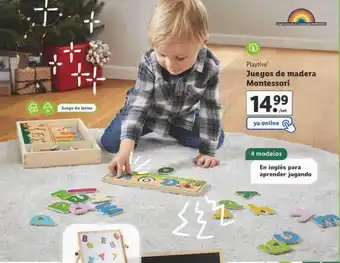 Lidl Playtive juegos de madera montessori oferta