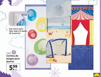 Lidl Craze cortina de juegos para puerta oferta
