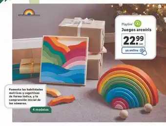 Lidl Playtive juegos arcoiris oferta
