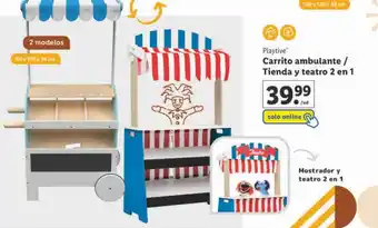 Lidl Playtive carrito ambulante tienda y teatro 2 en 1 oferta