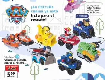 Lidl Spin master vehículos patrulla canina al rescate oferta
