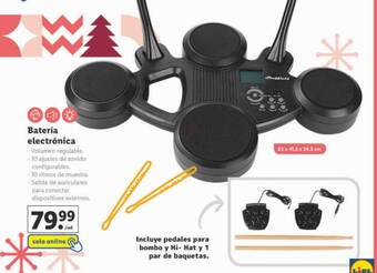 Lidl Batería electrónica oferta