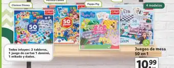 Lidl Trefl juegos de mesa 50 en 1 oferta