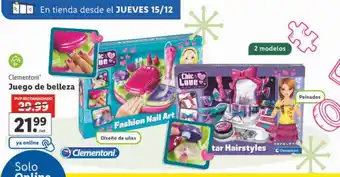 Lidl Clementoni juego de belleza oferta