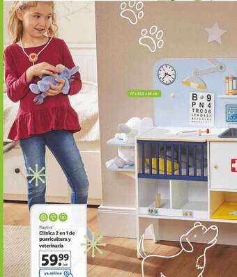 Lidl Playtive clínica 2 en 1 de puericultura y veterinaria oferta