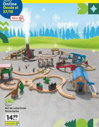 Lidl Playtive set de estaciones ferroviarias oferta