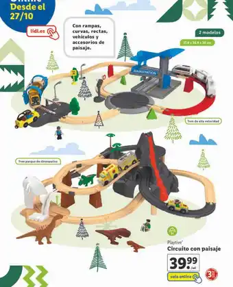 Lidl Playtive circuito con paisaje oferta