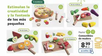 Lidl Playtive comestibles de madera oferta