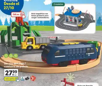 Lidl Playtive set vias de carga comisaria de policía oferta