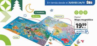 Lidl Playtive mapa magnético oferta
