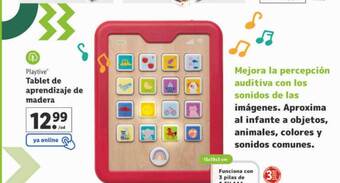 Lidl Playtive tablet de aprendizaje de madera oferta