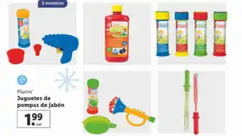 Lidl Playtive juguetes de pompas de jabón oferta