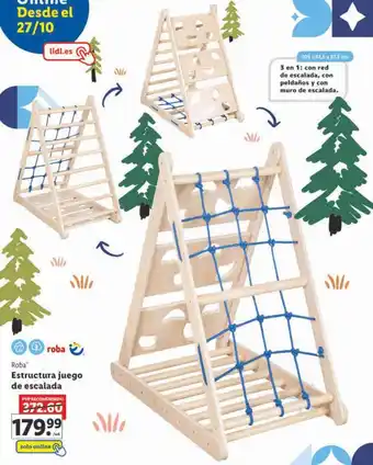 Lidl Roba estructura juego de escalada oferta