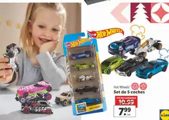 Lidl Hot wheels set de 5 coches oferta