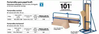Portarrollos para papel kraft