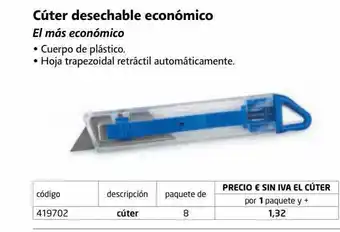 Rajapack Cúter desechable económico oferta