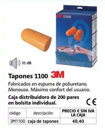 Tapones 1100 3m