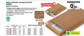 Rajapack Sobre acolchado con papel alveolar raja oferta