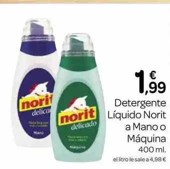 Supermercados El Jamón Detergente líquido norit a mano o máquina oferta